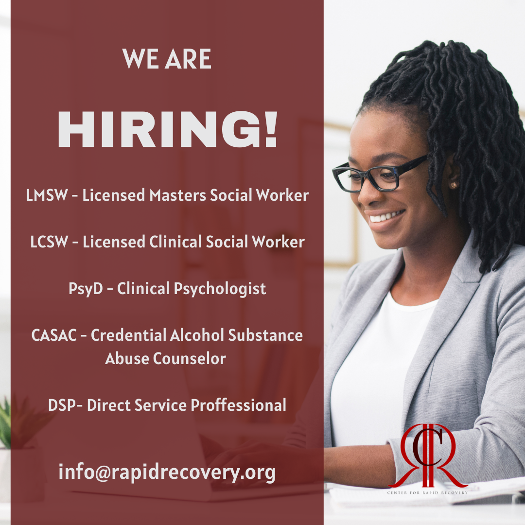 The Center for Rapid Recovery is Hiring